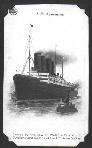 O. J. Smith served on the Agamemnon from September 21, 1917 to August 24, 1919. During that time the ship made 19 trips to transport soldiers between Hoboken, New Jersey and Brest, France.  Built 1903 in Stettin, Germany as a passenger steamer.  She was westbound to New York when WW1 started on August 3, 1914 and remained there until it was seized by the U. S. Government in April, 1917. Commissioned as USS Kaiser Wilhelm II in late August, 1917. Named changed to USS Agamemnon in September. Decommissioned in August 1919, turned over to US Army for use as a transport. Fell out of use by mid-1920s, renamed Monticello in 1927, scrapped in 1940.