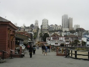 Foggy San Francisco from Hyde Street Pier