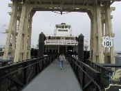Eureka ferry, Hyde Street Pier, Fisherman's Wharf, San Francisco, August 10th, 2005